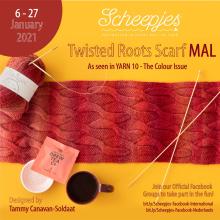 Beginnen Sie 2021 gleich gut mit dem Scheepjes Twisted Roots Scarf MAL! 