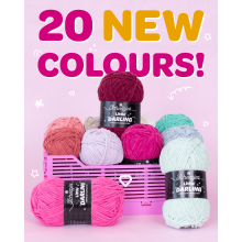Scheepjes Little Darling chenille garen — 20 nieuwe kleuren waaronder roze, bordeauxrood, mint en pastelkleuren