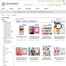 Menustructuur webshop verbeterd