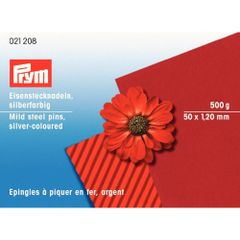 Prym Headpins steel 1.20x50mm silver - 1pc
