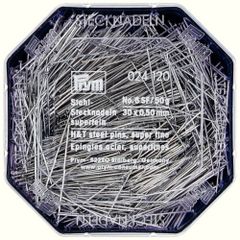 Prym Headpins steel 0.50x30mm silver - 10pcs