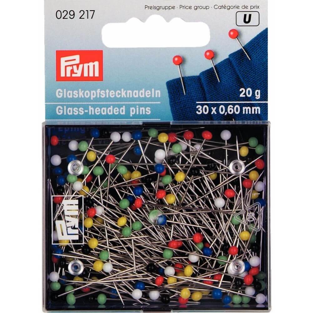 Prym Glaskopspelden 0.60x30mm zilver - 5st