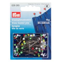 Prym Glaskopspelden assortiment 0.60x30mm zilver - 5st