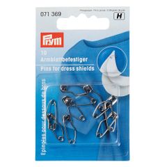 Prym Safety pins for dress shields 19mm silver - 5x10pcs