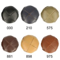Woven faux leather button size 54 - 33.75mm - 25pcs