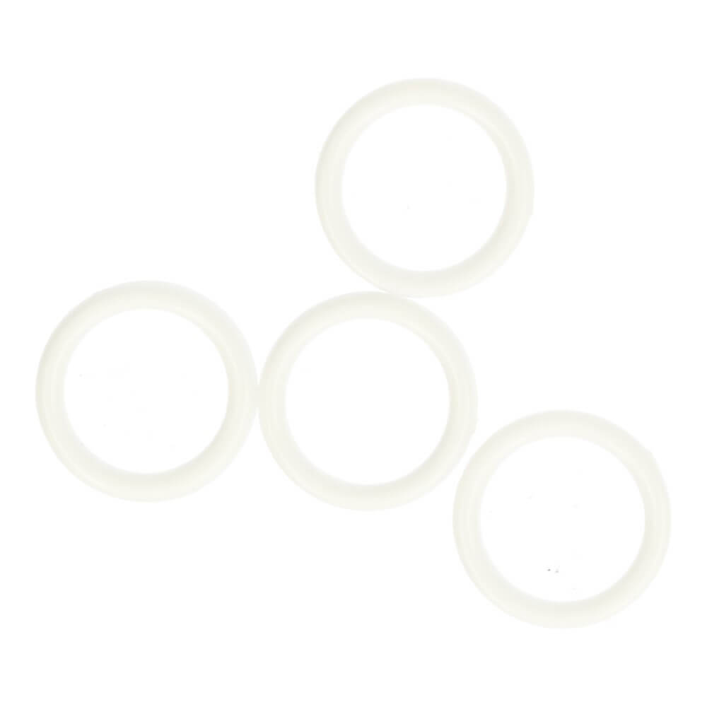 Ring plastic 10mm - 100 st - Wit