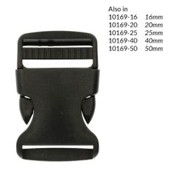 Side-release buckle 30mm - 10pcs