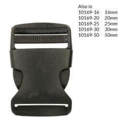 Side-release buckle 40mm - 10pcs