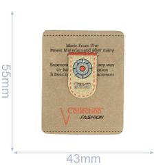 Label Collection Fashion 43x54mm braun - 5Stk