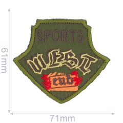 Iron-on patches SPORTS WEST END - 5pcs