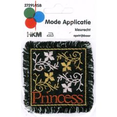Iron-on patches Princess black - 5pcs