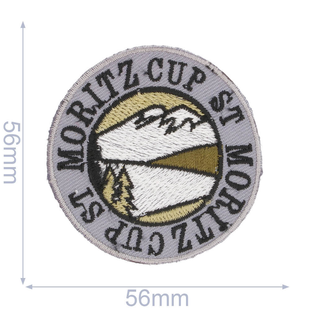 Applicatie ST MORITZ CUP, grijs - 5st