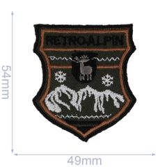 HKM Patch retroalpin 49x54mm - 5pcs