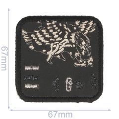 HKM Applicatie adelaar 67x67mm zwart - 5st