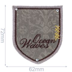 HKM Patch ocean waves 62x72mm - 5pcs