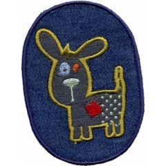 Applikation Hund gelb - 5Stk