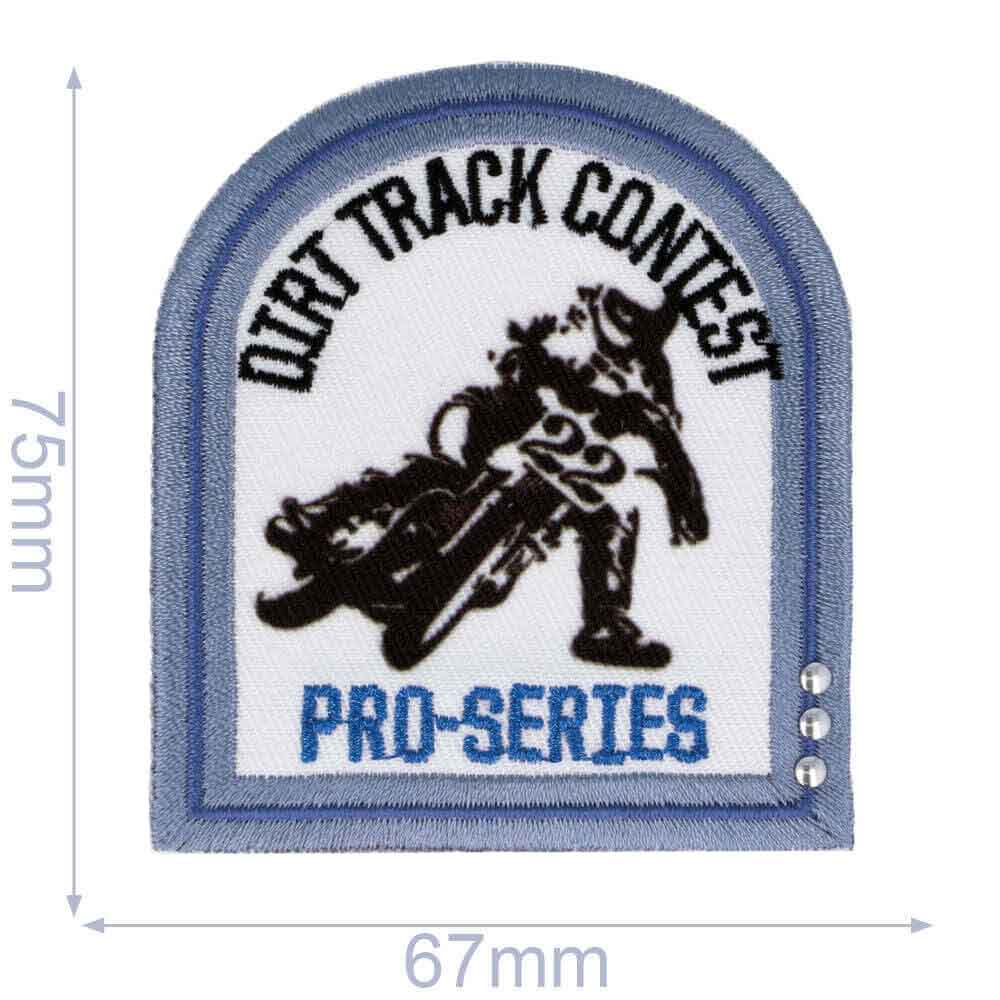 HKM Applicatie dirt track contest 67x75mm - 5st