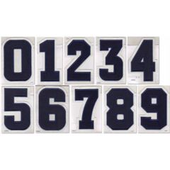 Applicatie Cijfers Groot 17cm cijfer 0 tm 9 blauw-wit - 1 se