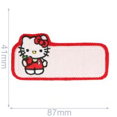 HKM Applikation Hello Kitty Etikett 87x41mm - 5Stk