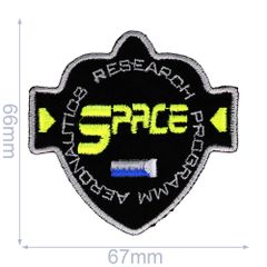 Iron-on patches Space research - 5pcs