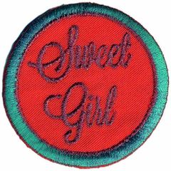 Applikation Button Sweet Girl - 5Stk