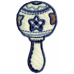 Iron-on patches Rattle - 5pcs