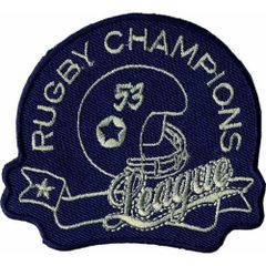 Applicatie Rugby Champions Jeans donkerblauw - 5st