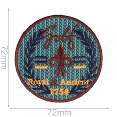 Iron-on patches Button caprol golf - 5pcs