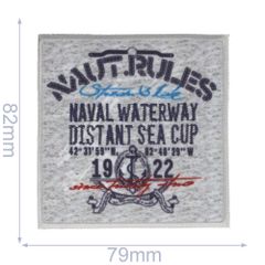 Iron-on patches Naut. Rules - 5pcs