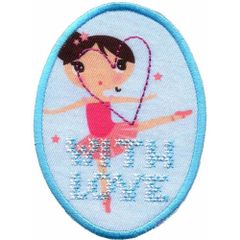 Iron-on patches Ballerina with Love - 5pcs