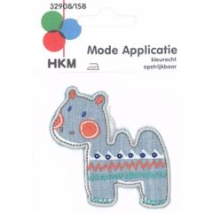 HKM Applicatie kameel jeans - 5st