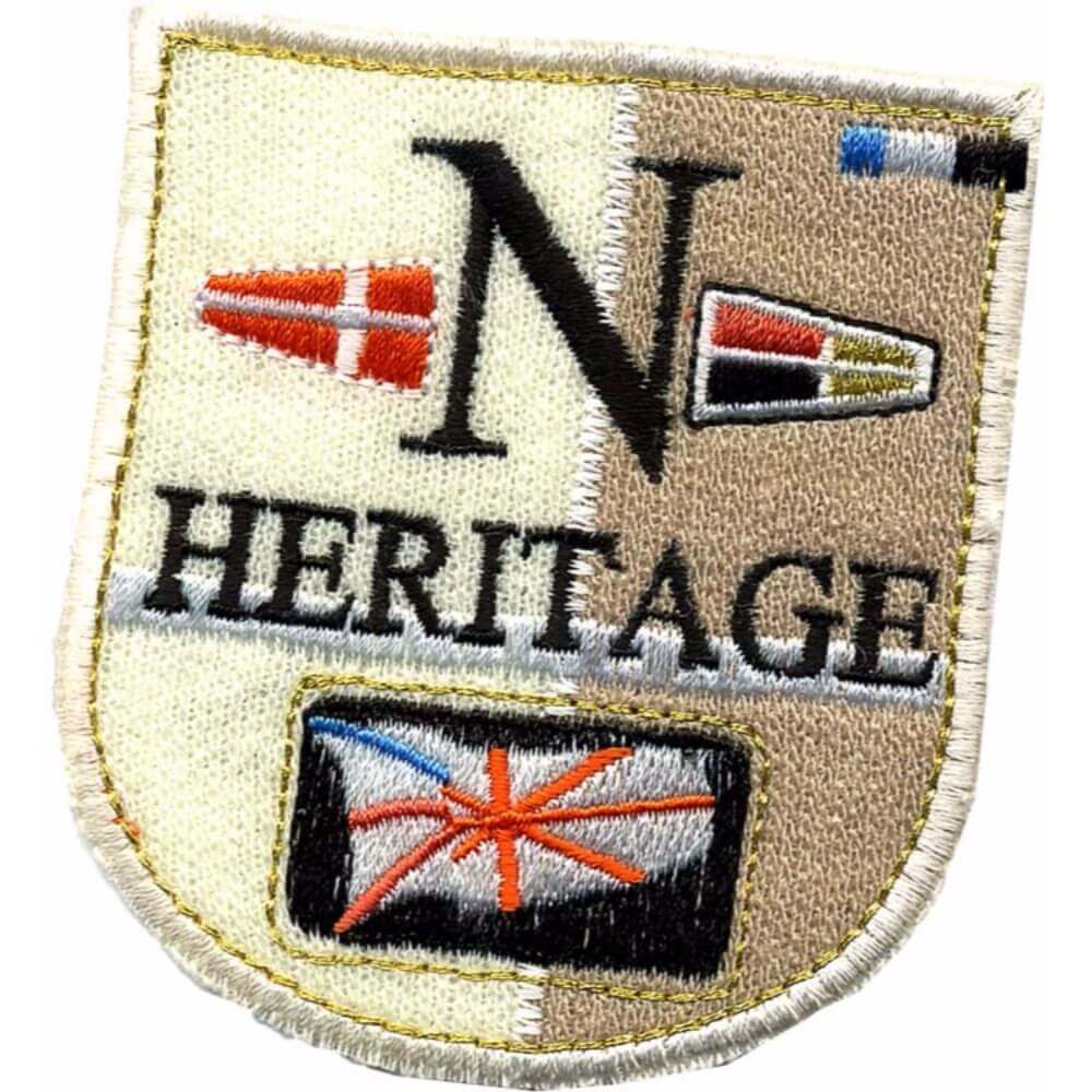 Iron-on patches N Heritage cream beige - 5pcs