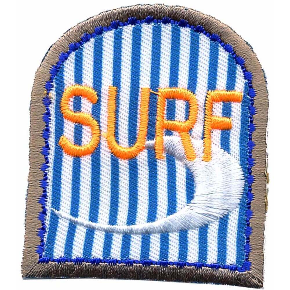 Iron-on patches Surf with wave - 5pcs