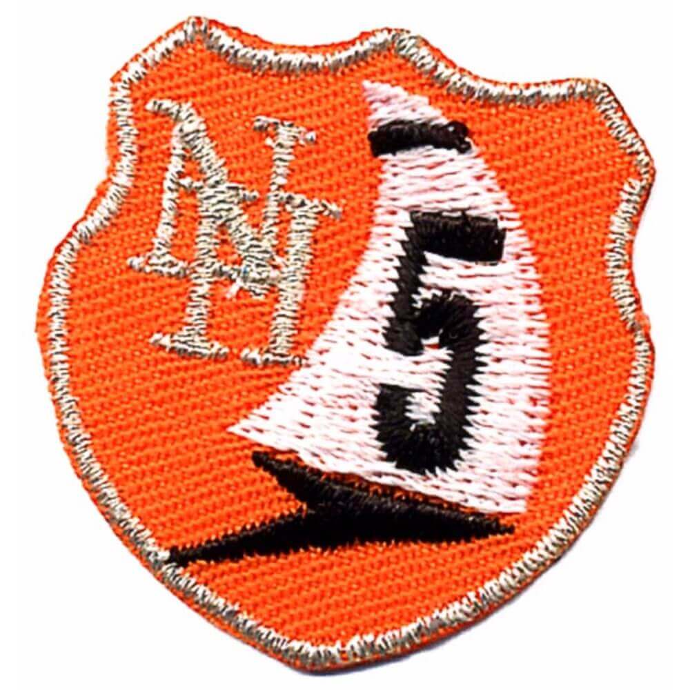 Iron-on patches NH sailboat Orange - 5pcs
