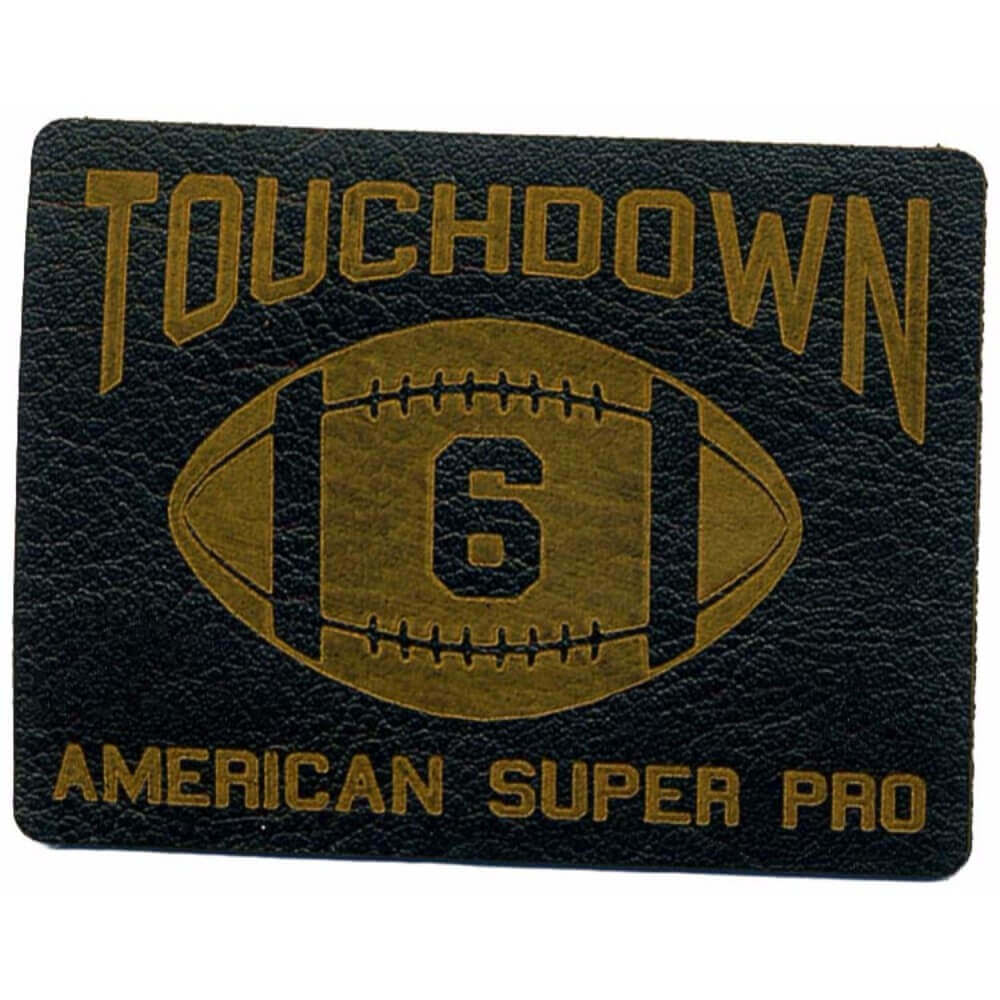 Iron-on patches Touchdown lasered leather - 5pcs