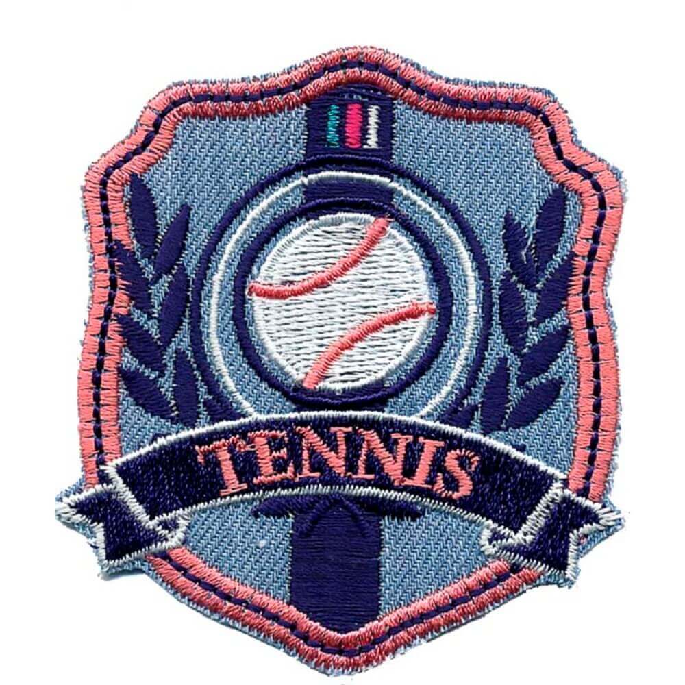 Iron-on patches Pennant Tennis with ball - 5pcs