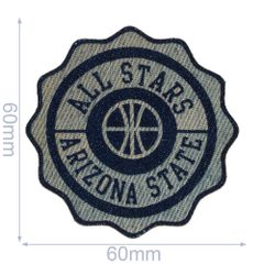 Applikation All Stars Jeans Leder gelasert - 5 Stück