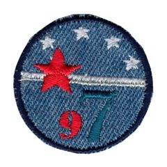 Applicatie Button Jeans 97 licht - 5st