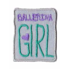 Applicatie ballerina girl beige - 5st