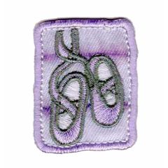 Iron-on patch owl with glasses - 5pcs