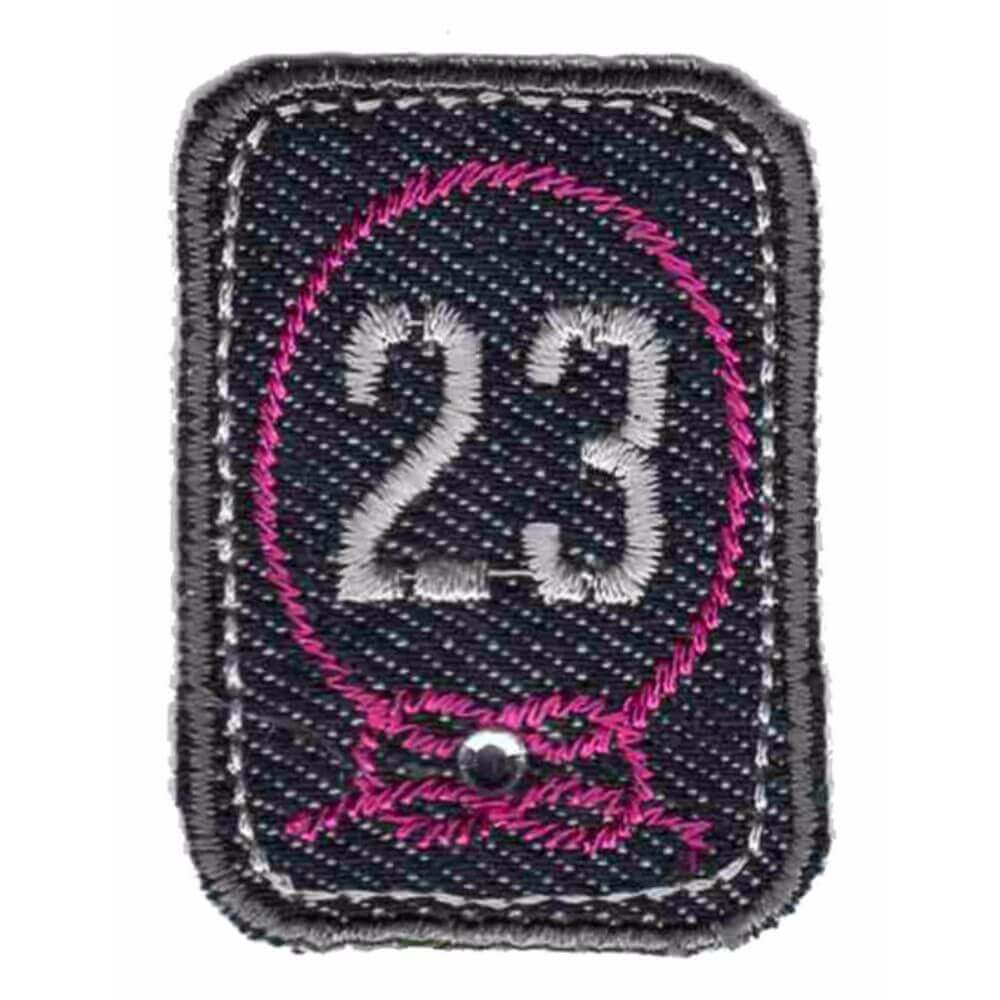 Iron-on patches 23 grey-pink - 5pcs