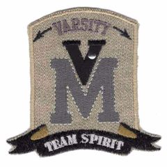 Iron-on patch V M - 5pcs