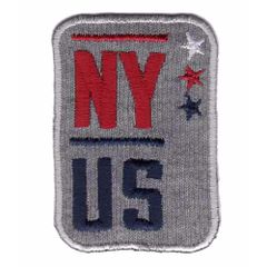 Applicatie NY US grijs-rood-blauw - 5st