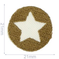 HKM Iron-on patch star - 5pcs