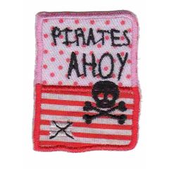 Applikation Button Pirates ahoy - 5 Stück