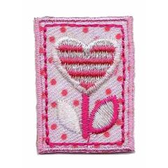 Applicatie button met bloem - 5st