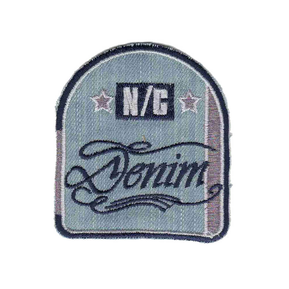 Iron-on patch arms N-C denim - 5pcs