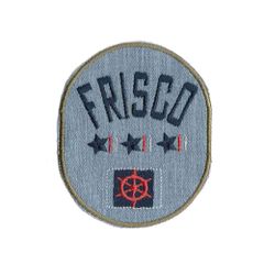 Applicatie Button frisco oranje - 5st