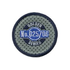 Iron-on patch button golden series - 5pcs