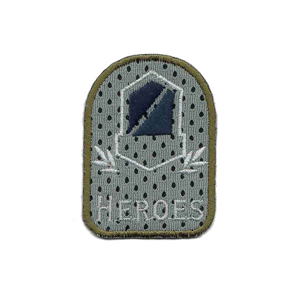 Applicatie wapen heroes grijs/blauw - 5st